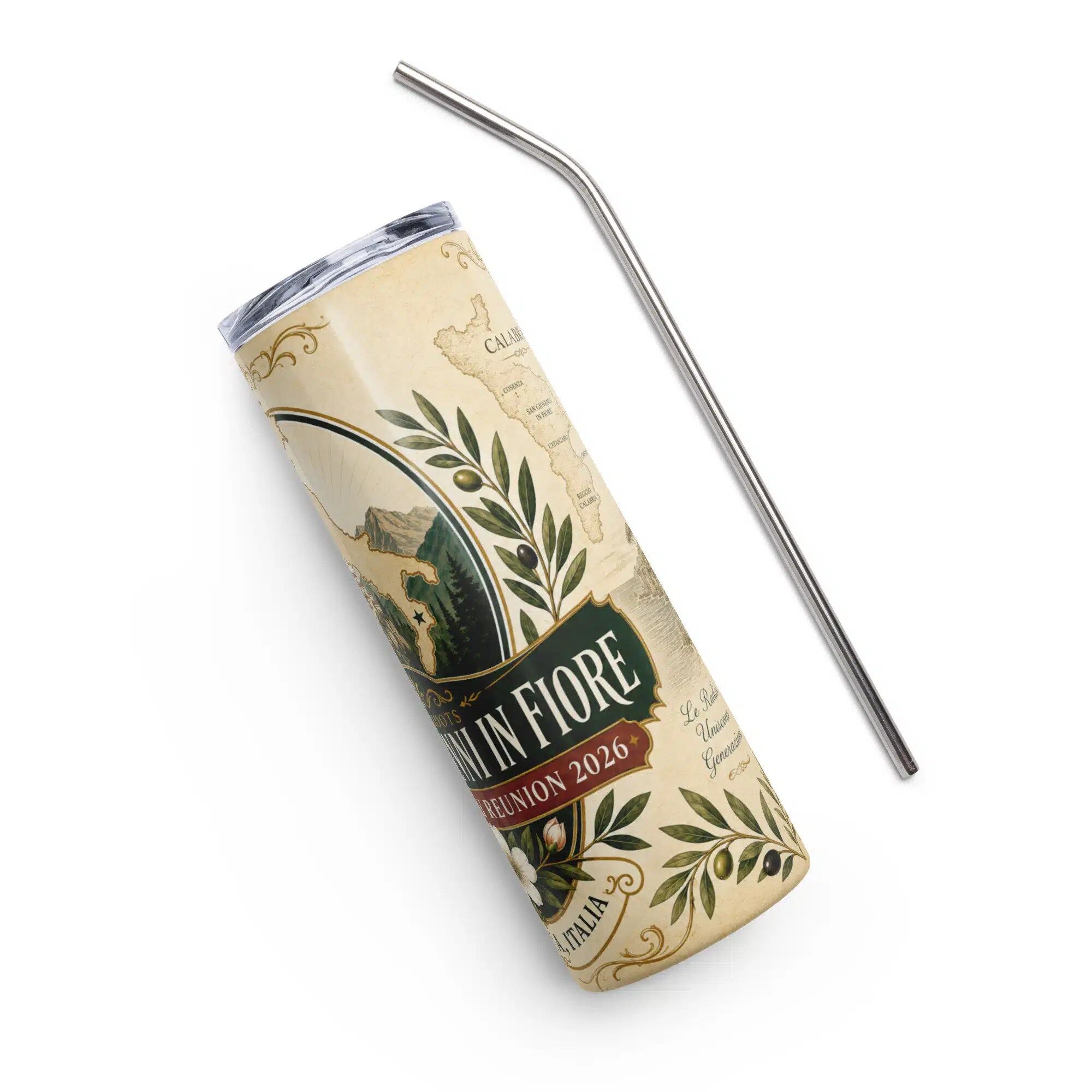 Audia Family Reunion 2026 20oz Stainless Steel Tumbler – Calabria Heritage Travel Mug - Image 5