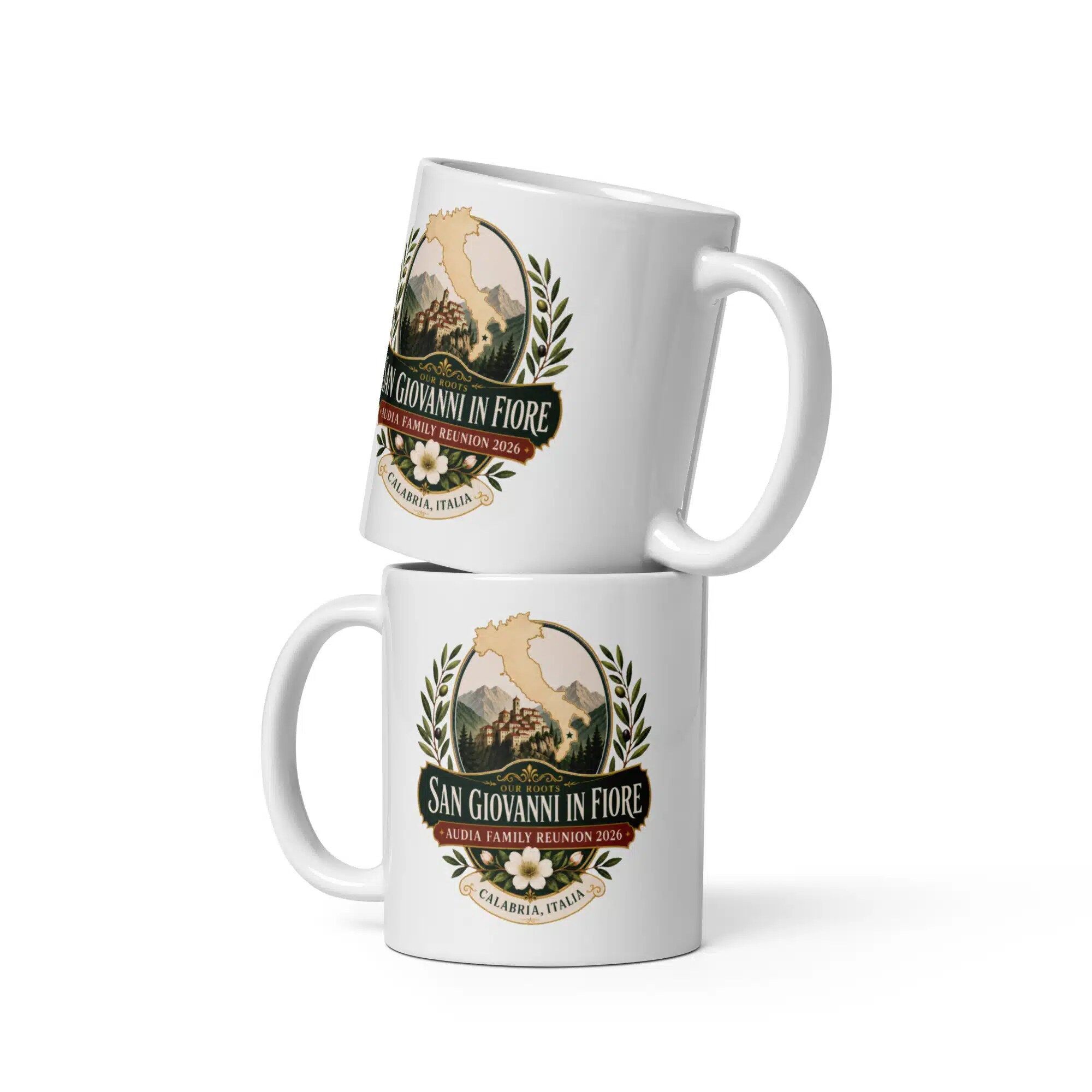 Audia Family Reunion 2026 White glossy mug - choose your size - Image 2