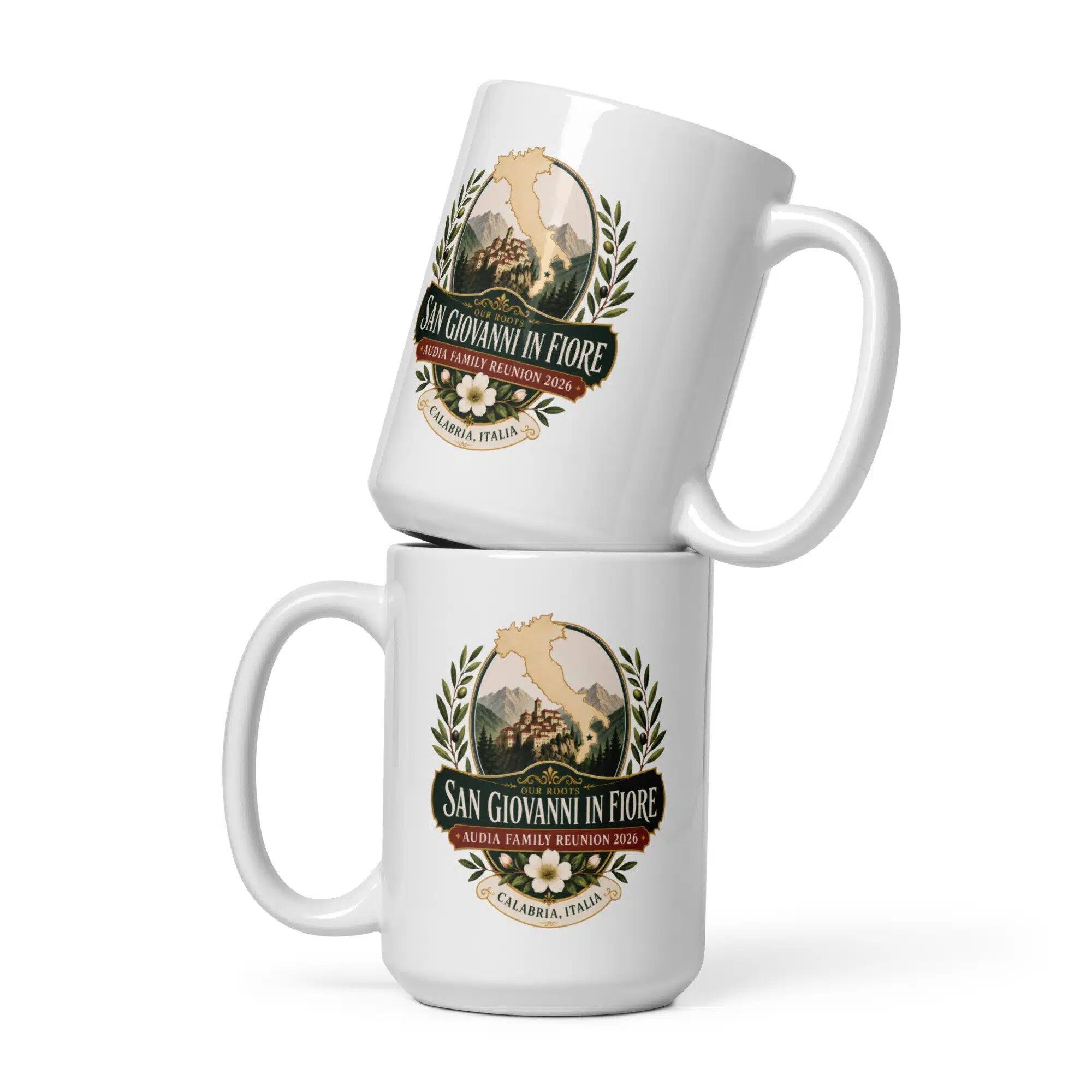 Audia Family Reunion 2026 White glossy mug - choose your size - Image 3