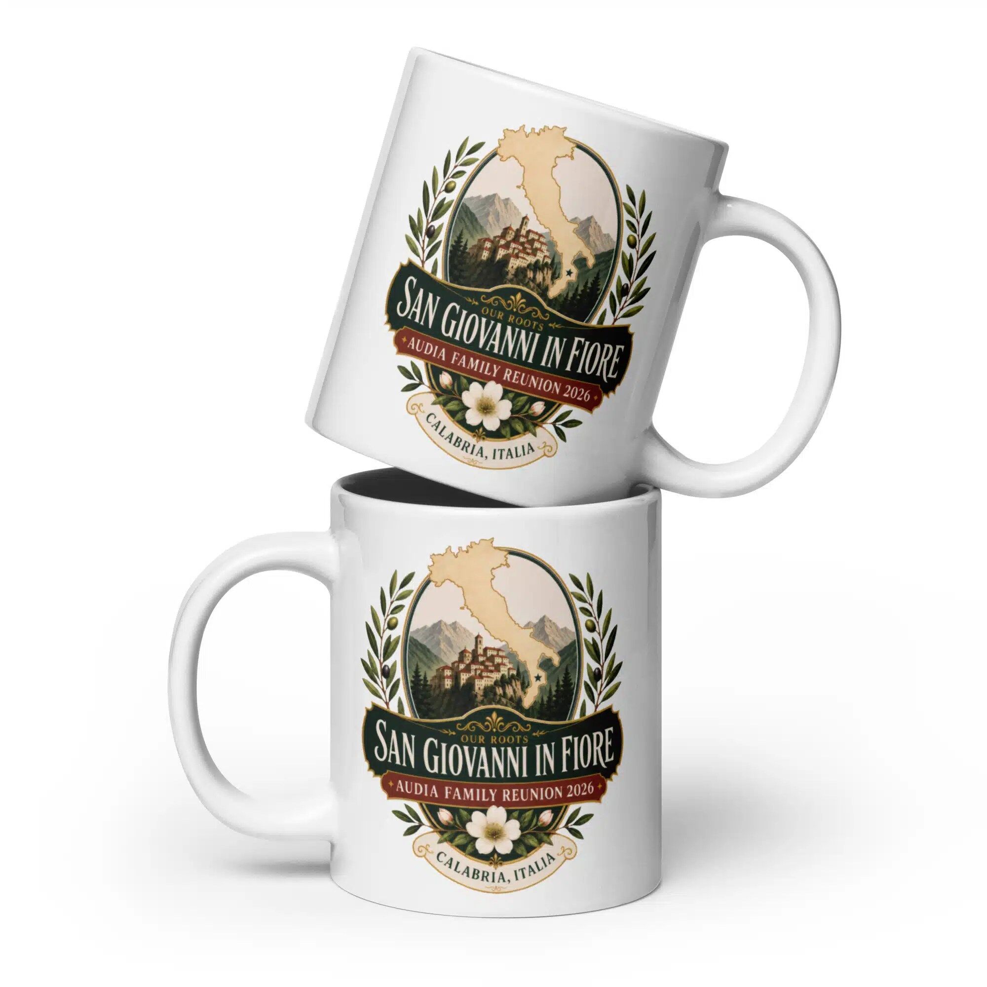Audia Family Reunion 2026 White glossy mug - choose your size